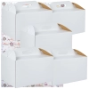 Pudełko na ciasto opakowanie karton na tort chrzest wesele biały 42x32x25 cm 5szt